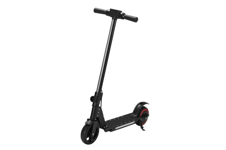 Electric Scooter 130W 16KM/H LED Light Folding Portable Riding Commuter Black