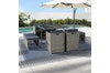 Gardeon Outdoor Dining Set 9 Piece Wicker Table Chairs Setting Grey