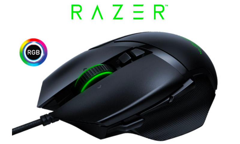 Razer RZ01-03160100-R3U1 Basilisk v2 Wired Gaming Mouse: 20K DPI Optical Sensor- Fastest Gaming Mouse Switch- Chroma RGB Lighting- 11 Programmable Buttons- Classic Black