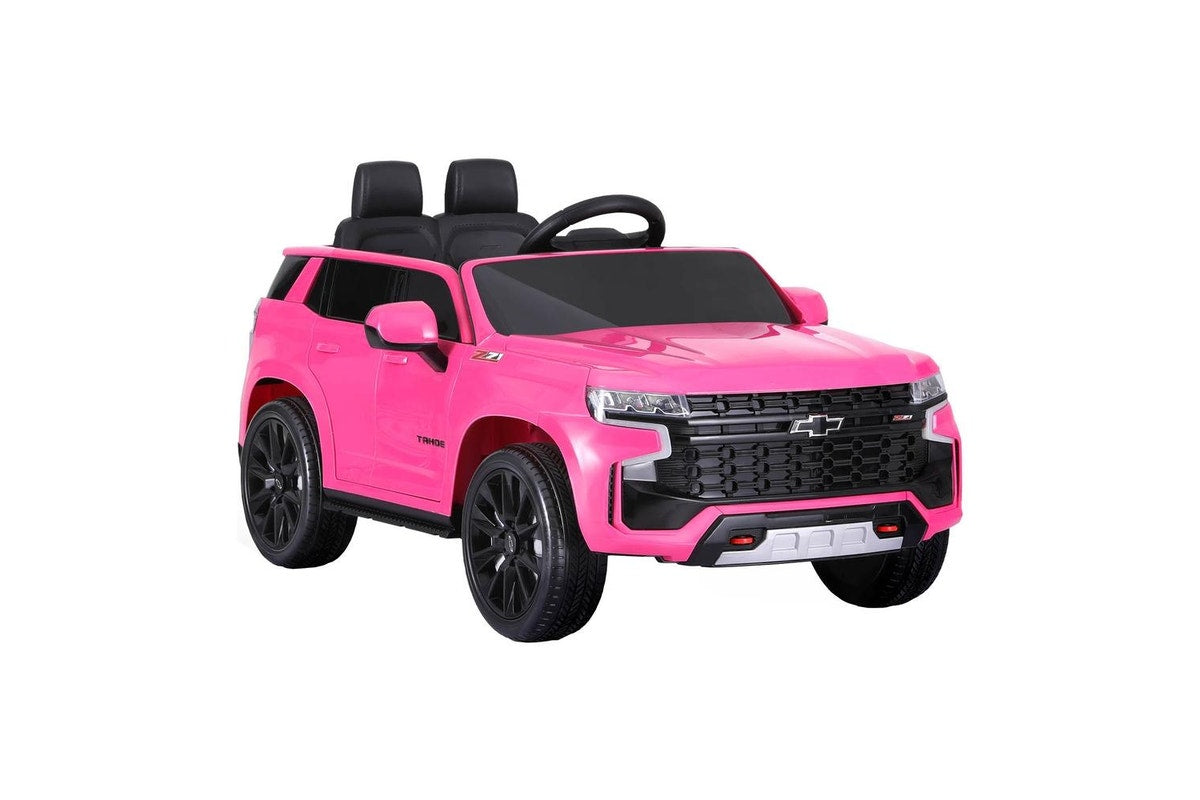 Kids Ride On Car Licensed Chevrolet Tahoe Electric Toys Horn Remote 12V Pink