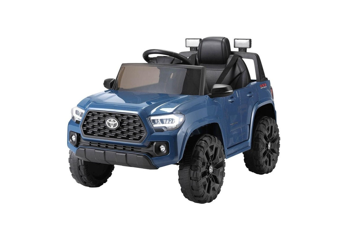 Kids Electric Ride On Car Toyota Tacoma Off Road Jeep Toy Cars Remote 12V Blue