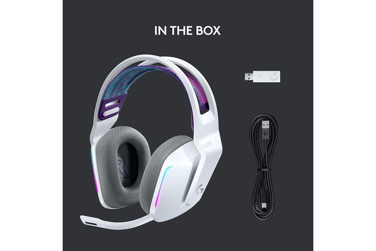 Logitech G733 LIGHTSPEED Wireless RGB Gaming Headset - White