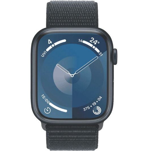Apple Watch Series9 GPS + Cellular 45mm Midnight Aluminium Case with Midnight Sport Loop