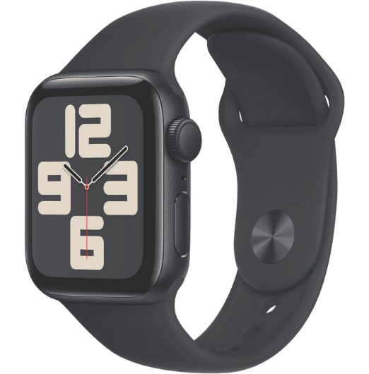 Apple Watch SE GPS 44mm Midnight Aluminium Case with Midnight Sport Band - M/L