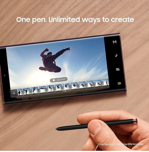 Samsung Galaxy S22 Ultra Smartphone 256GB, Phantom White - Layaway AU