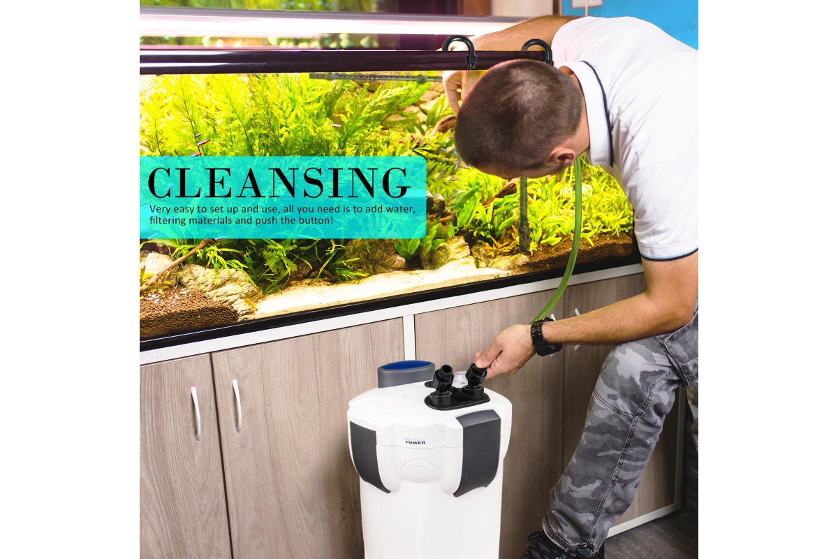 Aquarium UV Light External Canister Filter 2000L/H + Media Kit