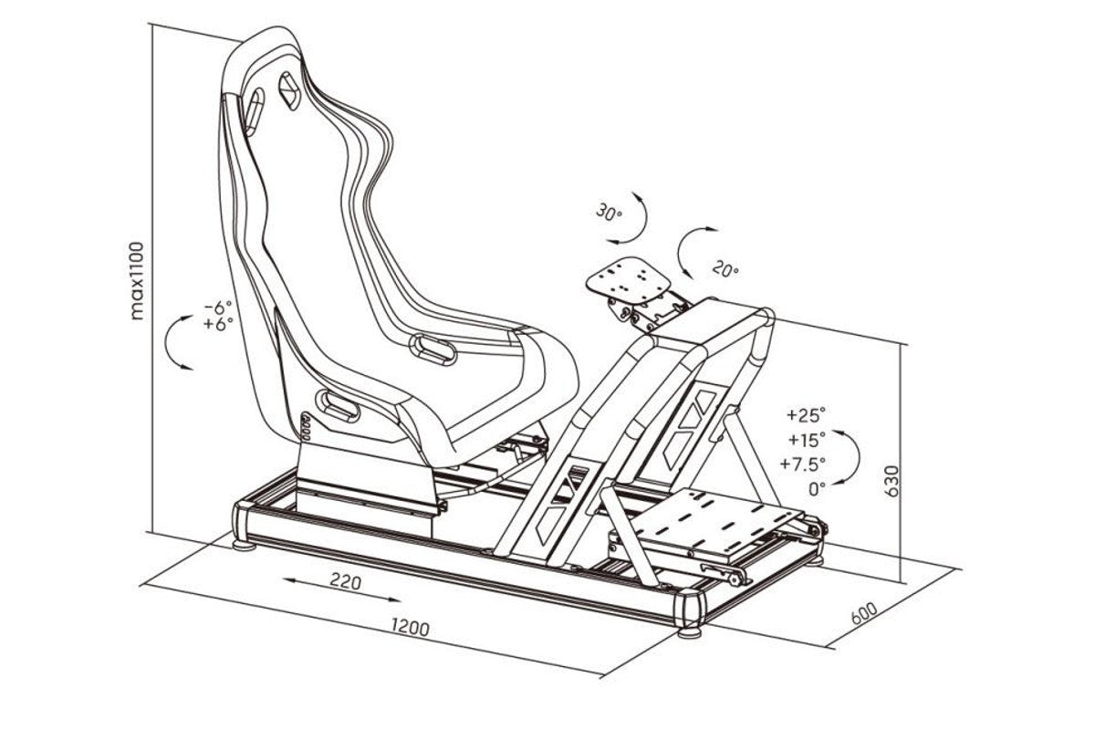 Gorilla Gaming Professional Racing Simulator Cockpit