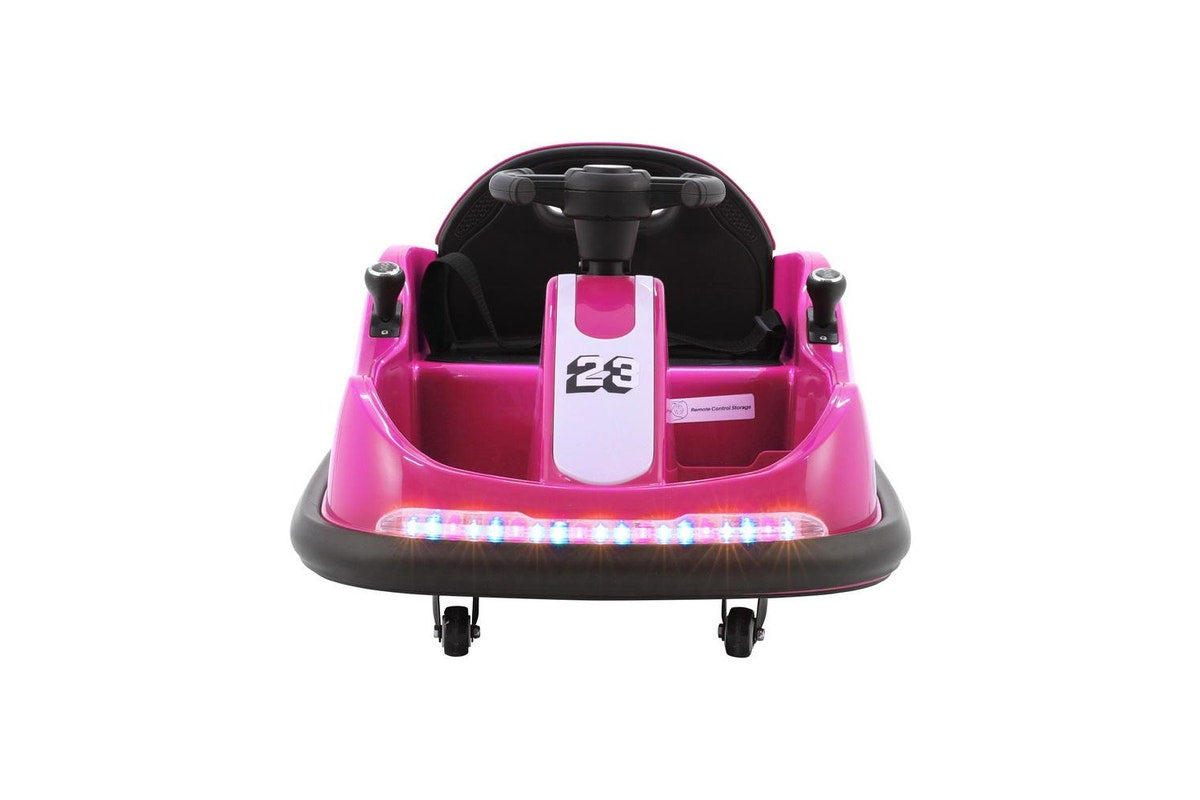 Rigo Kids Ride On Car Bumper Kart 6V Electric Toys Cars Remote Control Pink