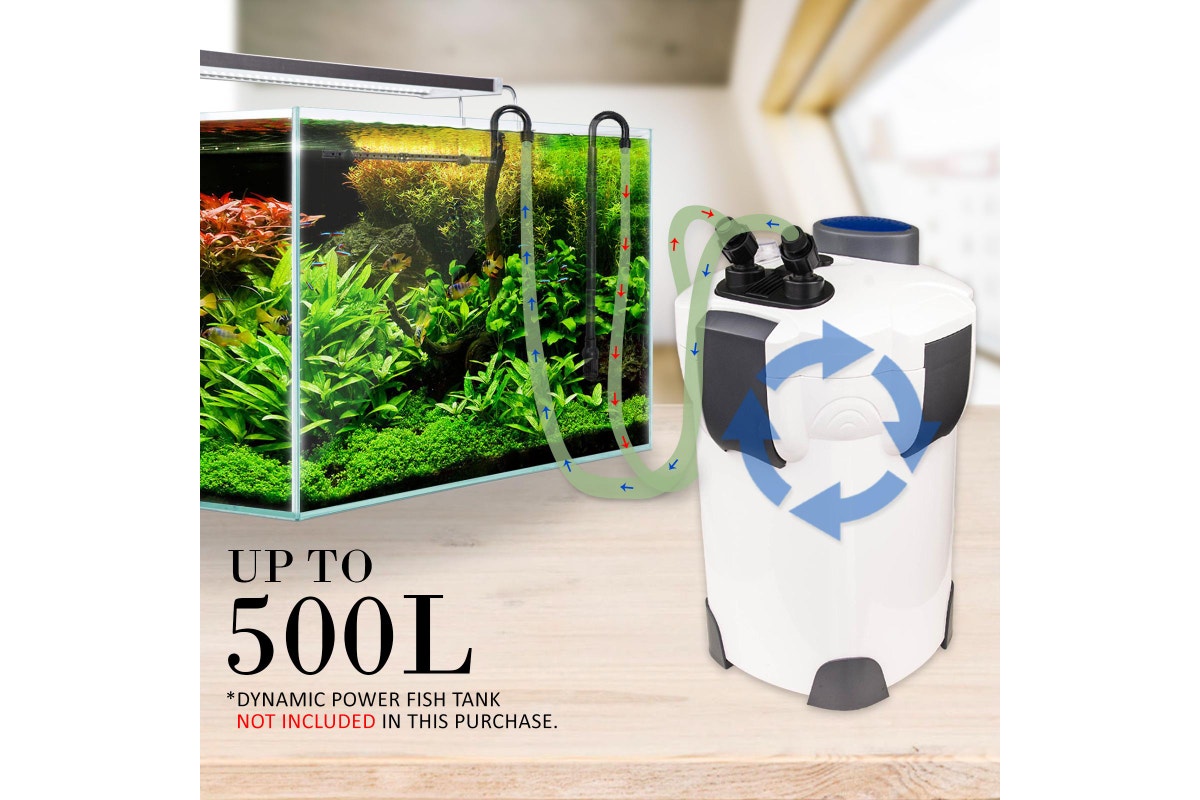 Aquarium UV Light External Canister Filter 2000L/H + Media Kit