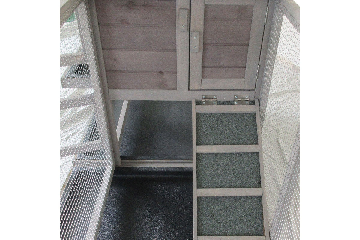 Flyline Bunny House Rabbit Hutch Guinea Pig Cage on Wheels