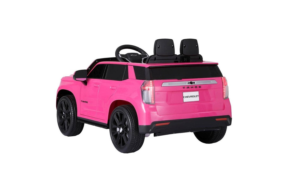 Kids Ride On Car Licensed Chevrolet Tahoe Electric Toys Horn Remote 12V Pink
