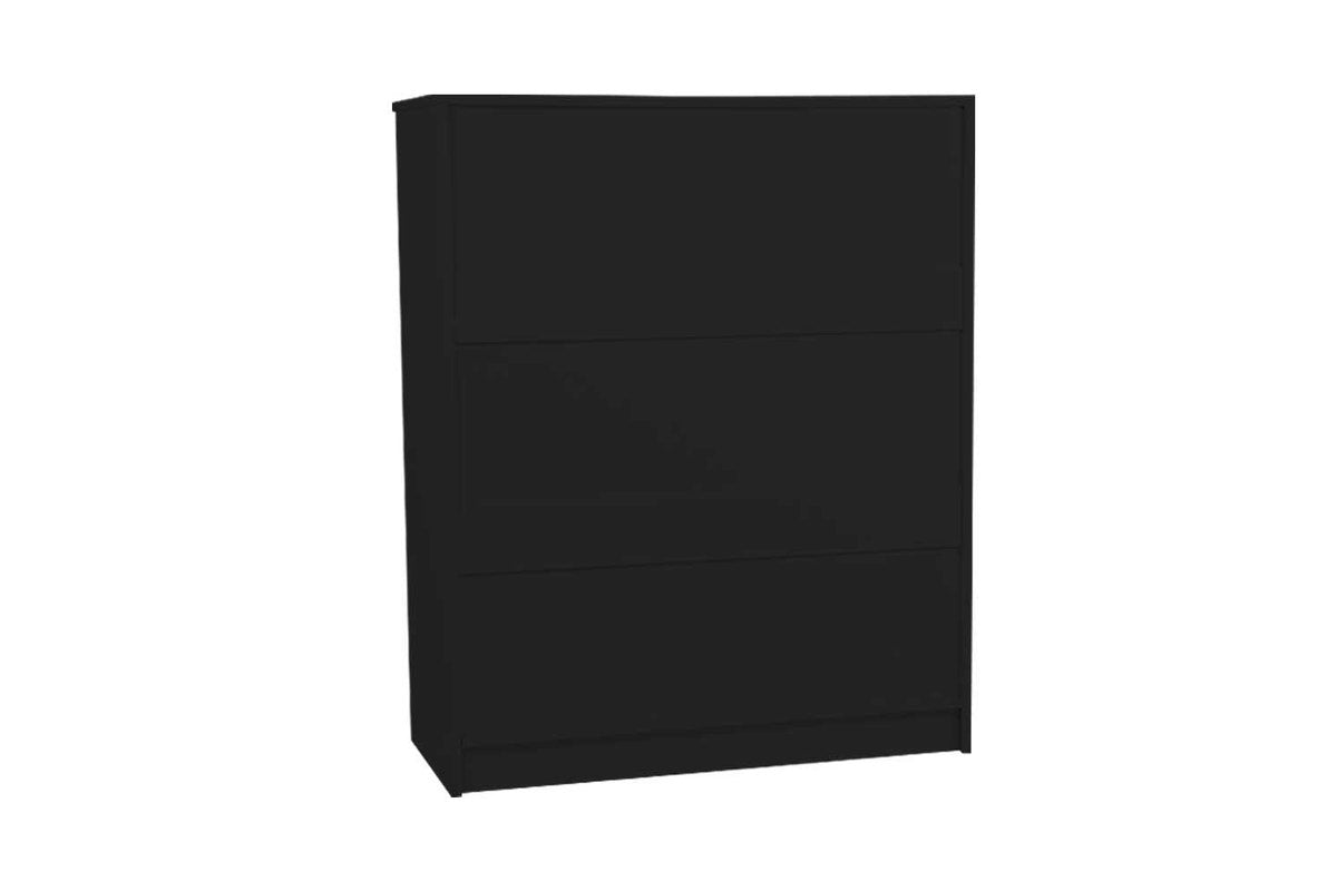 Tallboy Dresser 6 Chest of Drawers Cabinet 85 x 39.5 x 105 - Black