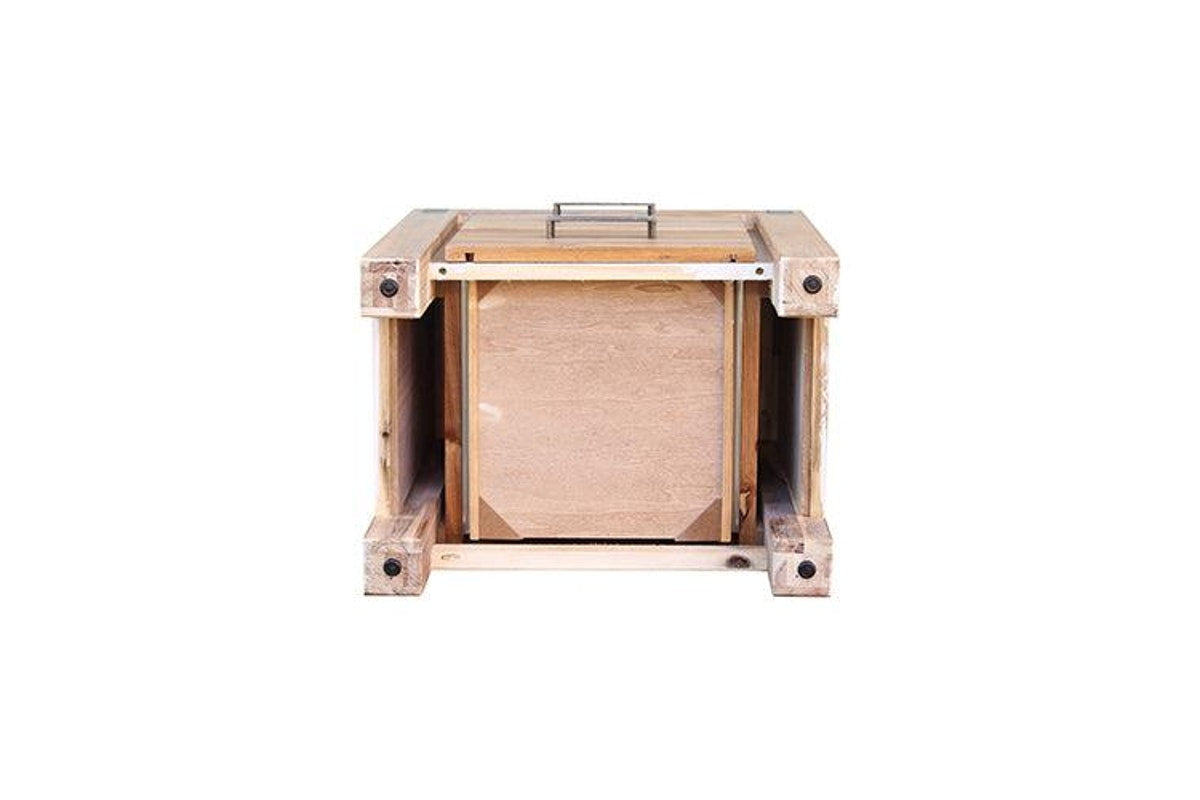 Bedside Table 2 Drawers Night Stand Solid Wood Acacia Oak Colour Bedside Tables