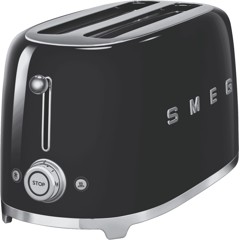Smeg 50's Style Longslot 4 Slice Toaster Black