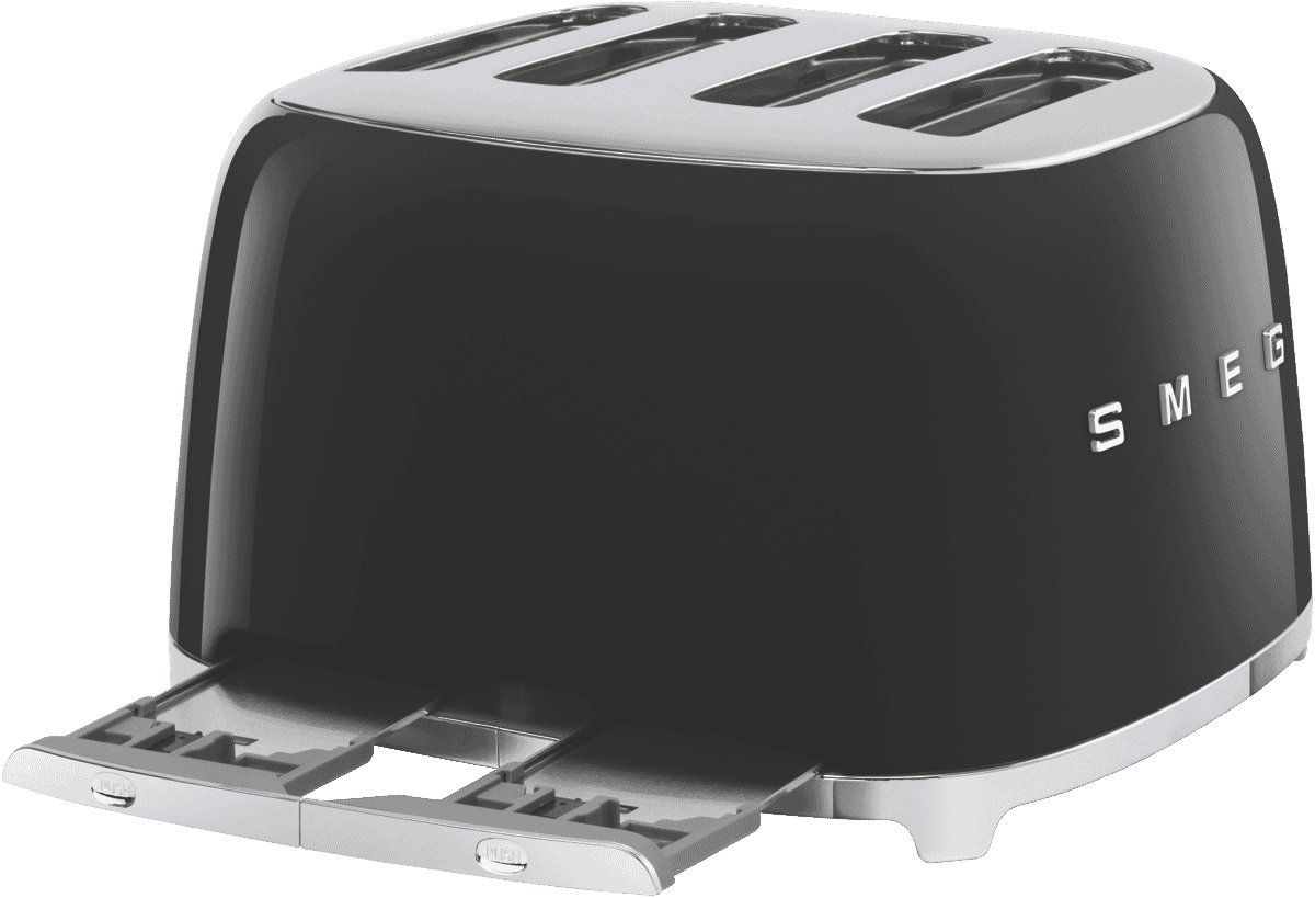 Smeg TOASTER 50's STYLE 4 SLOT BLACK - Layaway AU
