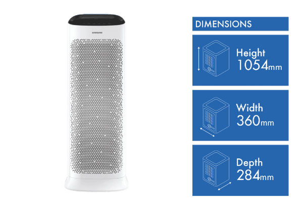 Samsung Air Purifier with 3 Way Air Flow