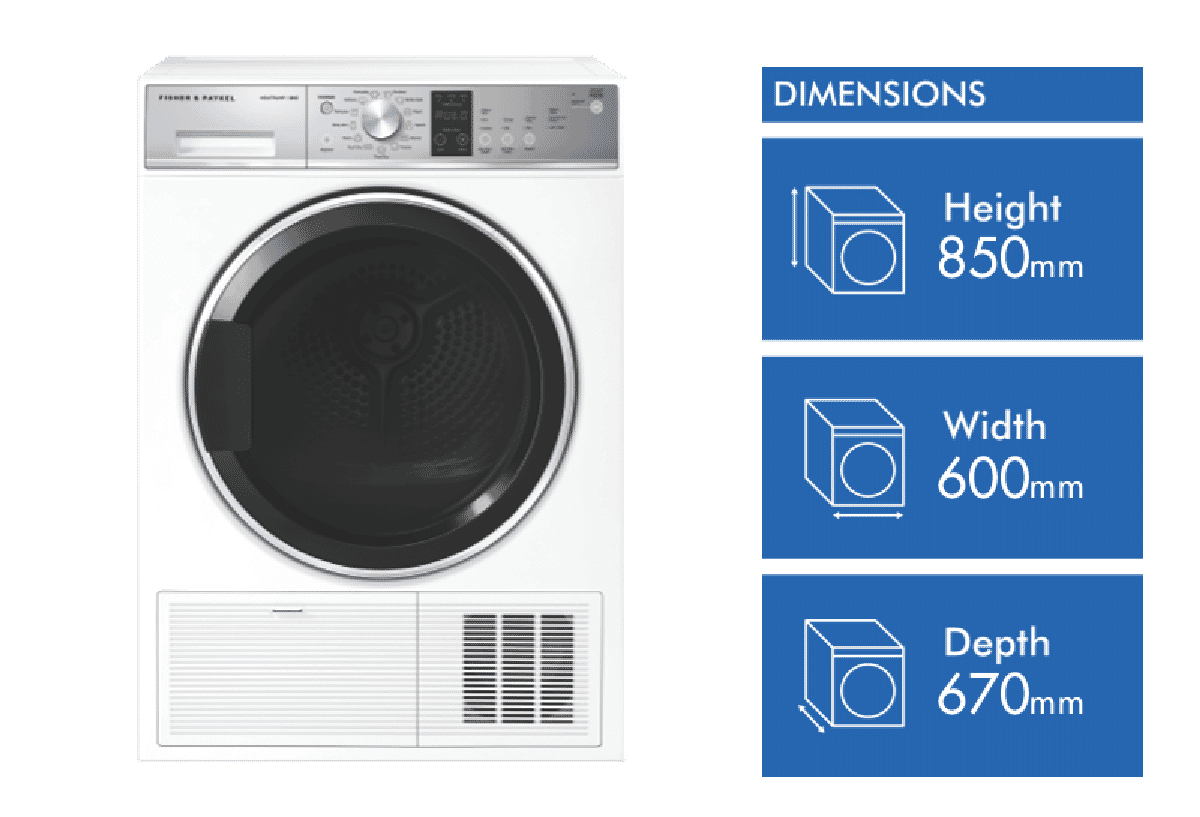 Fisher & Paykel 9kg Heat Pump Dryer-DH9060P2