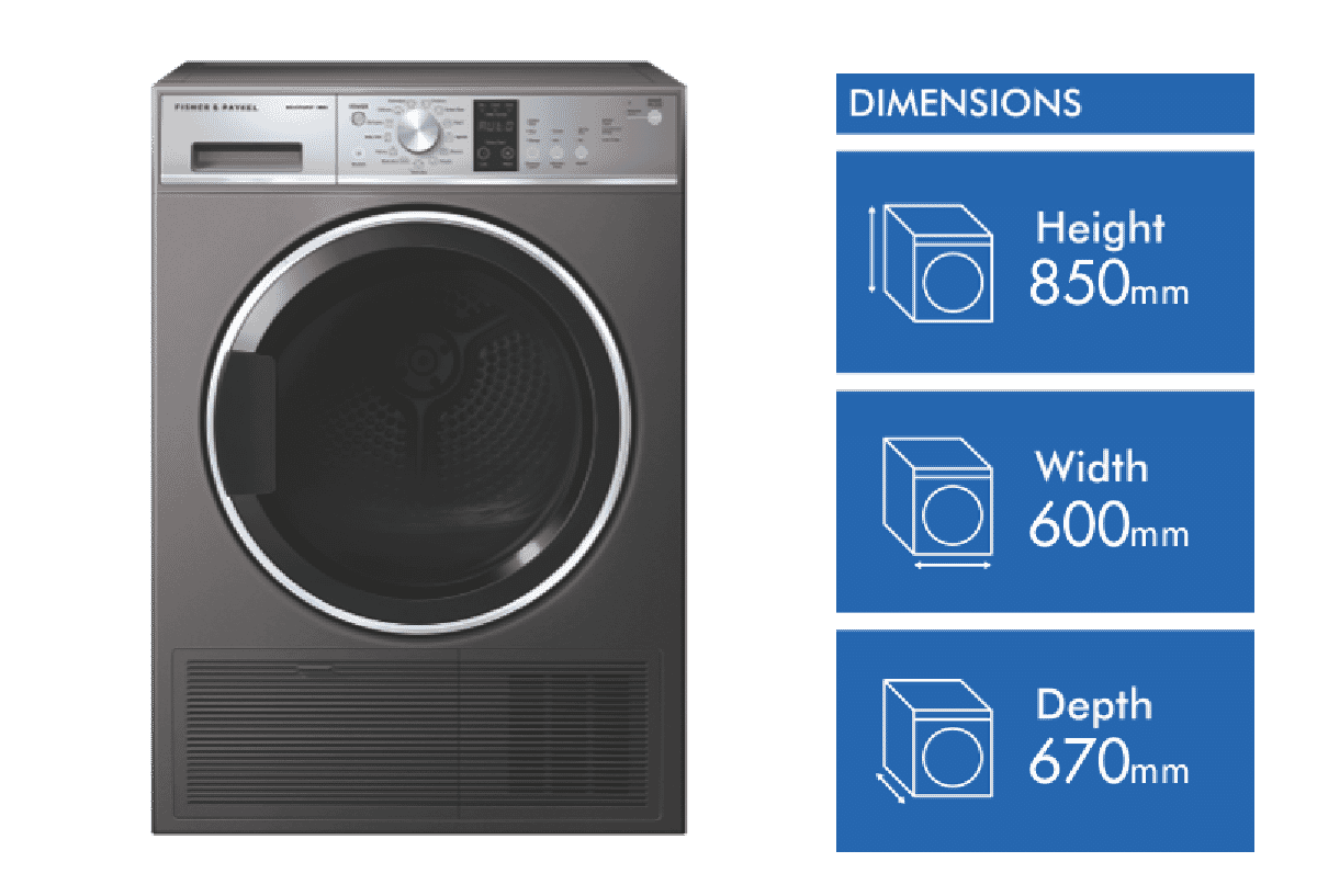 Fisher & Paykel 9kg Heat Pump Dryer-DH9060PG2