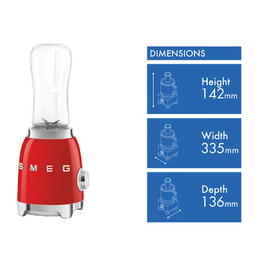 Smeg Personal Blender 50's Style Red