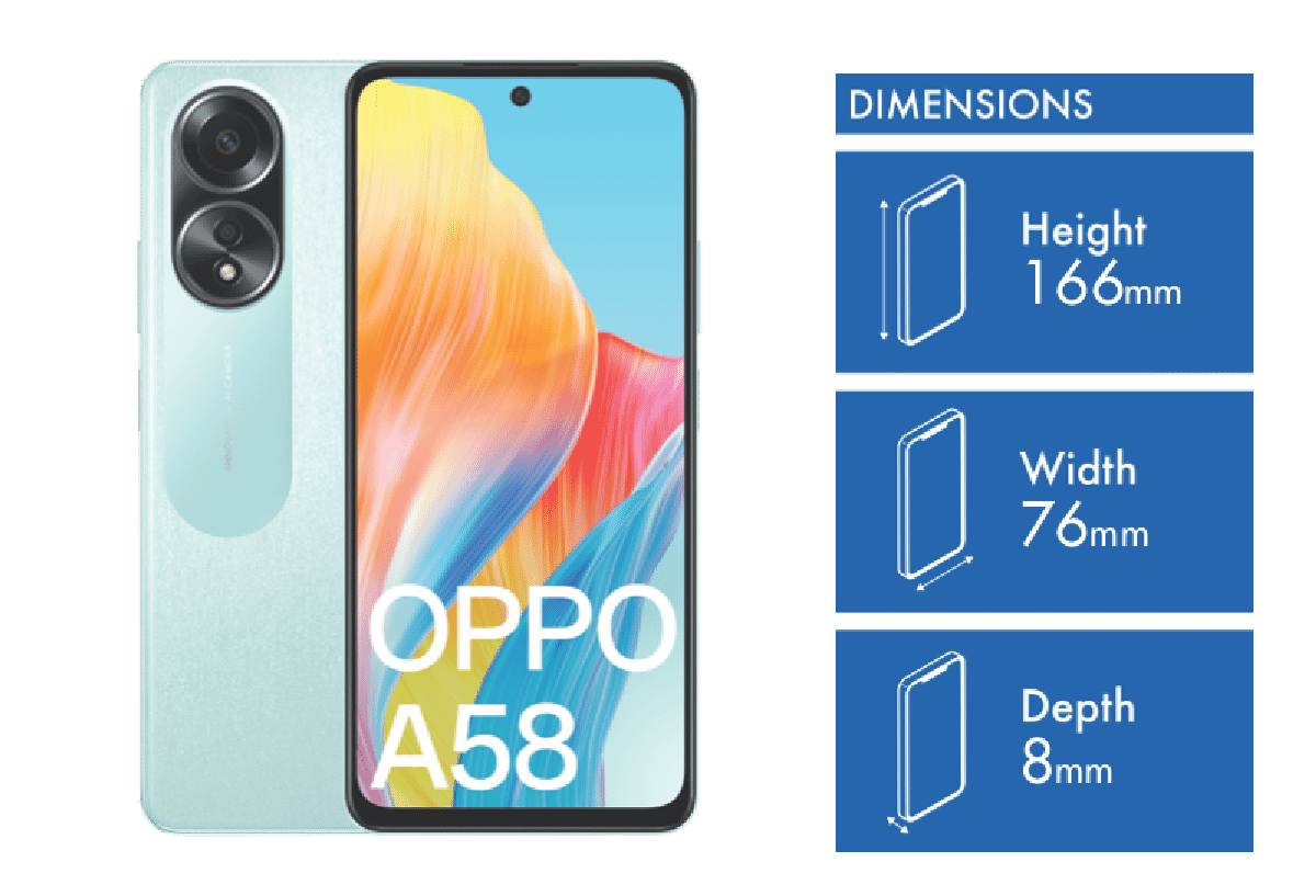 OPPO A58 128GB Dazzling Green