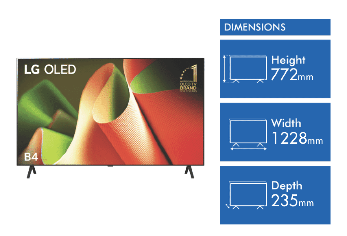 LG 55" OLED B4 4K Smart TV 24