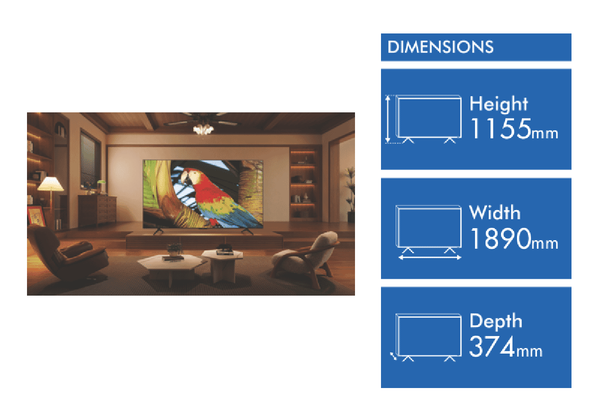 TCL 85" C655 QLED Google TV 24