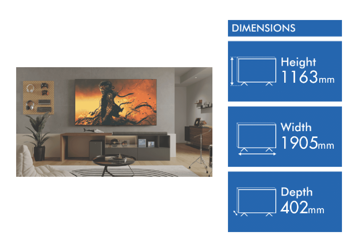 TCL 85 C745 PRO QLED 4K Google TV 24