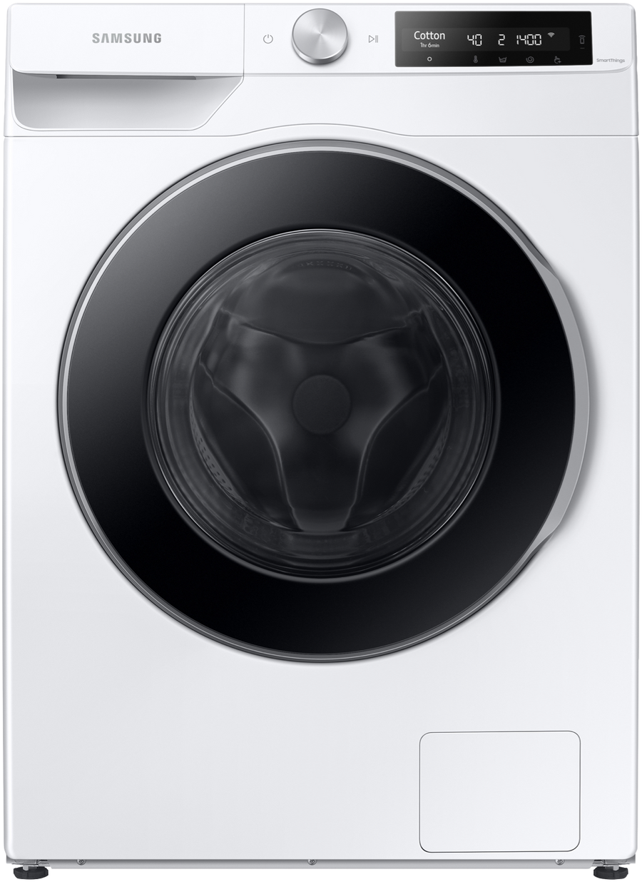 Samsung 11kg Smart Front Load Washer WW11CG60ADLE - Front view white