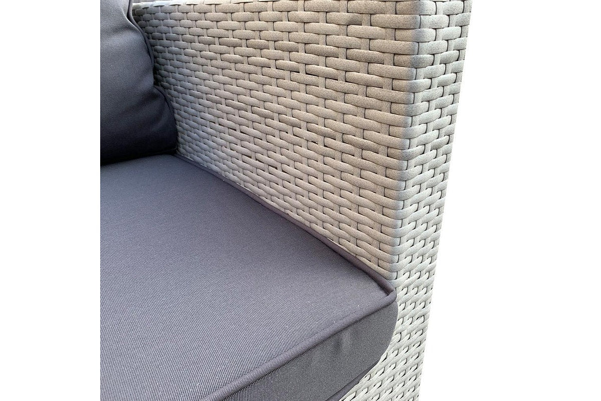 4pc Lounge Set Outdoor Sofa Furniture Rattan Wicker Corner w Table Garden Patio