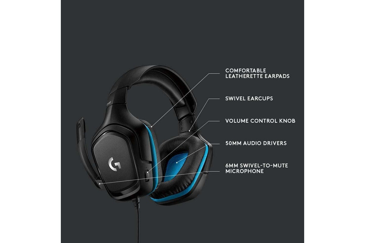 Logitech G432 7.1 Surround Sound Wired Gaming Headset