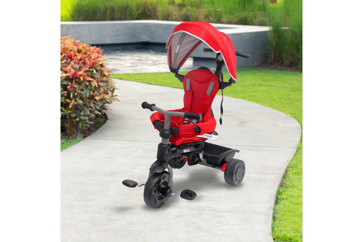 Veebee Explorer 3-stage Kids Trike With Canopy - Red