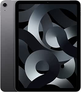 Apple iPad Air 5th Gen (2022) 10.9-inch - 256GB - Space Grey - Cellular + WiFi - 10.9 Inch (Renewed)