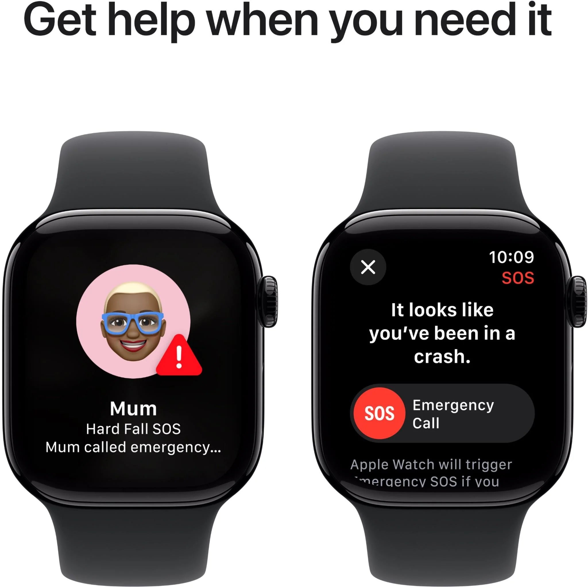 Apple Watch Series 10 GPS 42mm Jet Black Aluminium - Sport Band