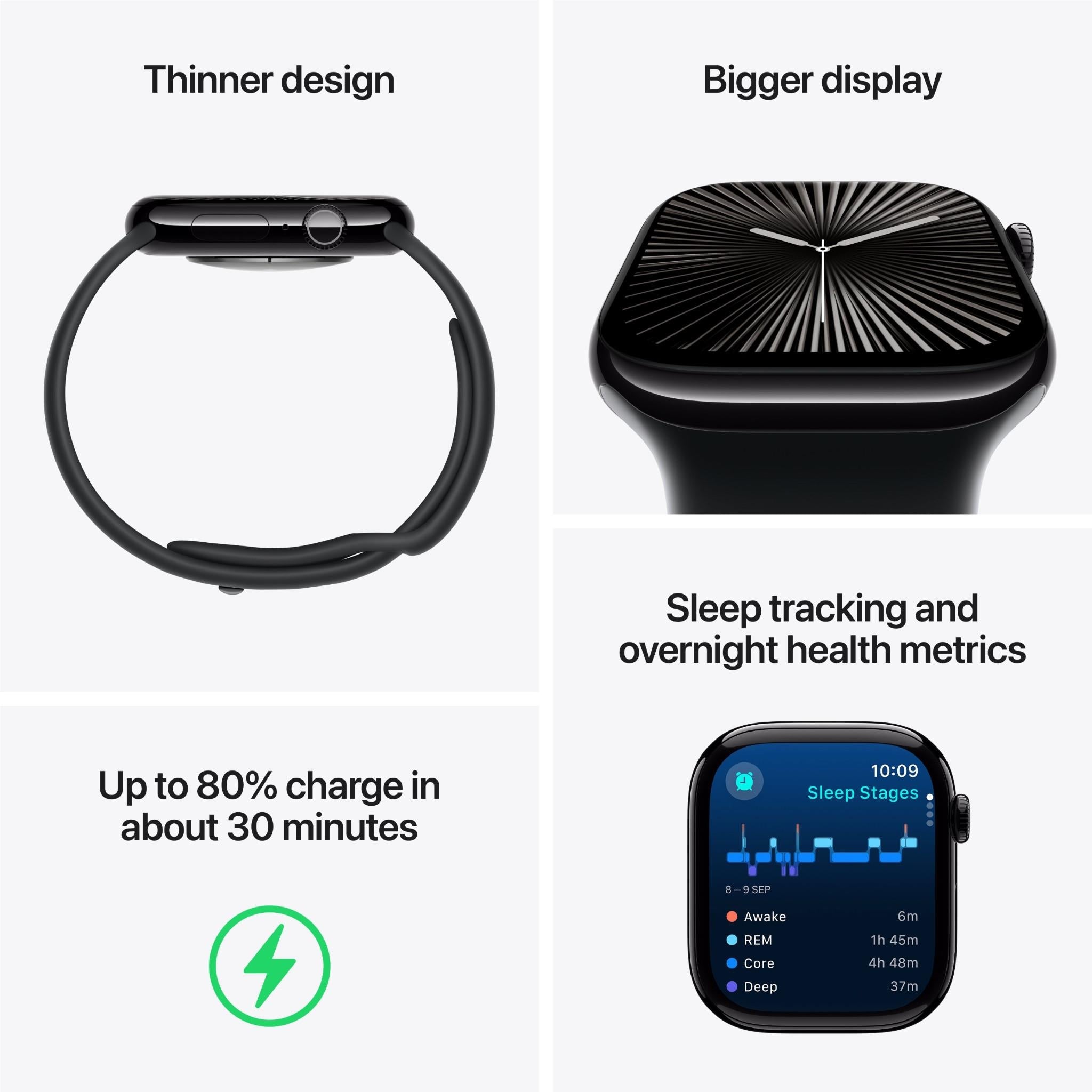Apple Watch Series 10 46mm Titanium GPS + Cellular Gold with Starlight Sport Band