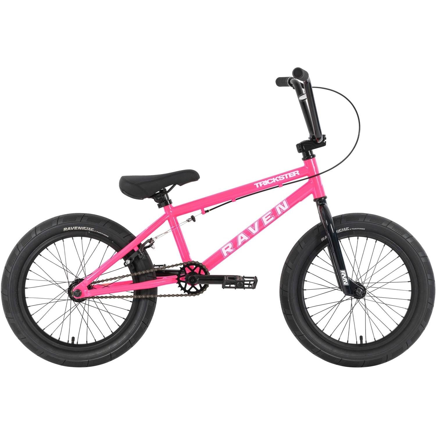 Raven Trickster 18'' BMX Bike Gloss Pink