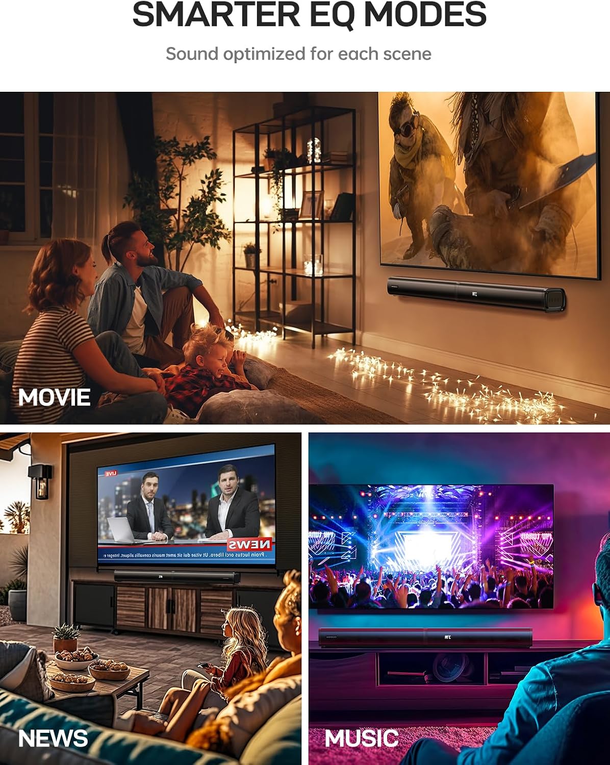 MEREDO 2 in 1 Detachable Soundbar with Subwoofer for TV 2.1CH - Layaway AU