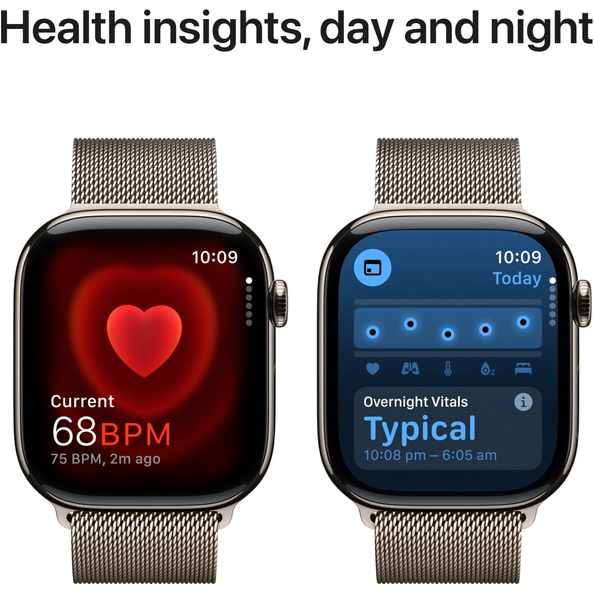 Apple Watch Series 10 GPS + Cellular 42mm Natural Titanium - Milanese Loop