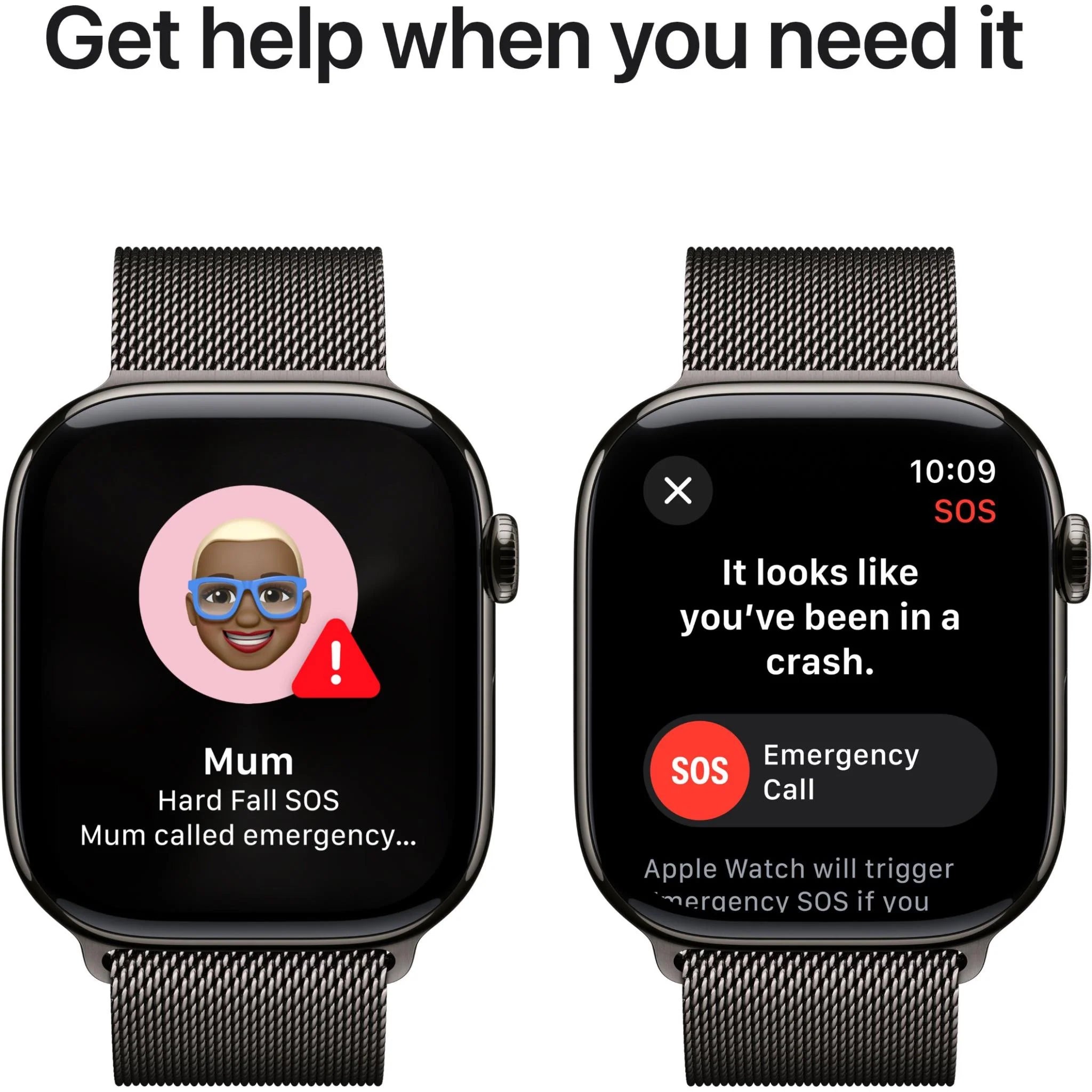 Apple Watch Series 10 GPS + Cellular 42mm Slate Titanium - Milanese Loop