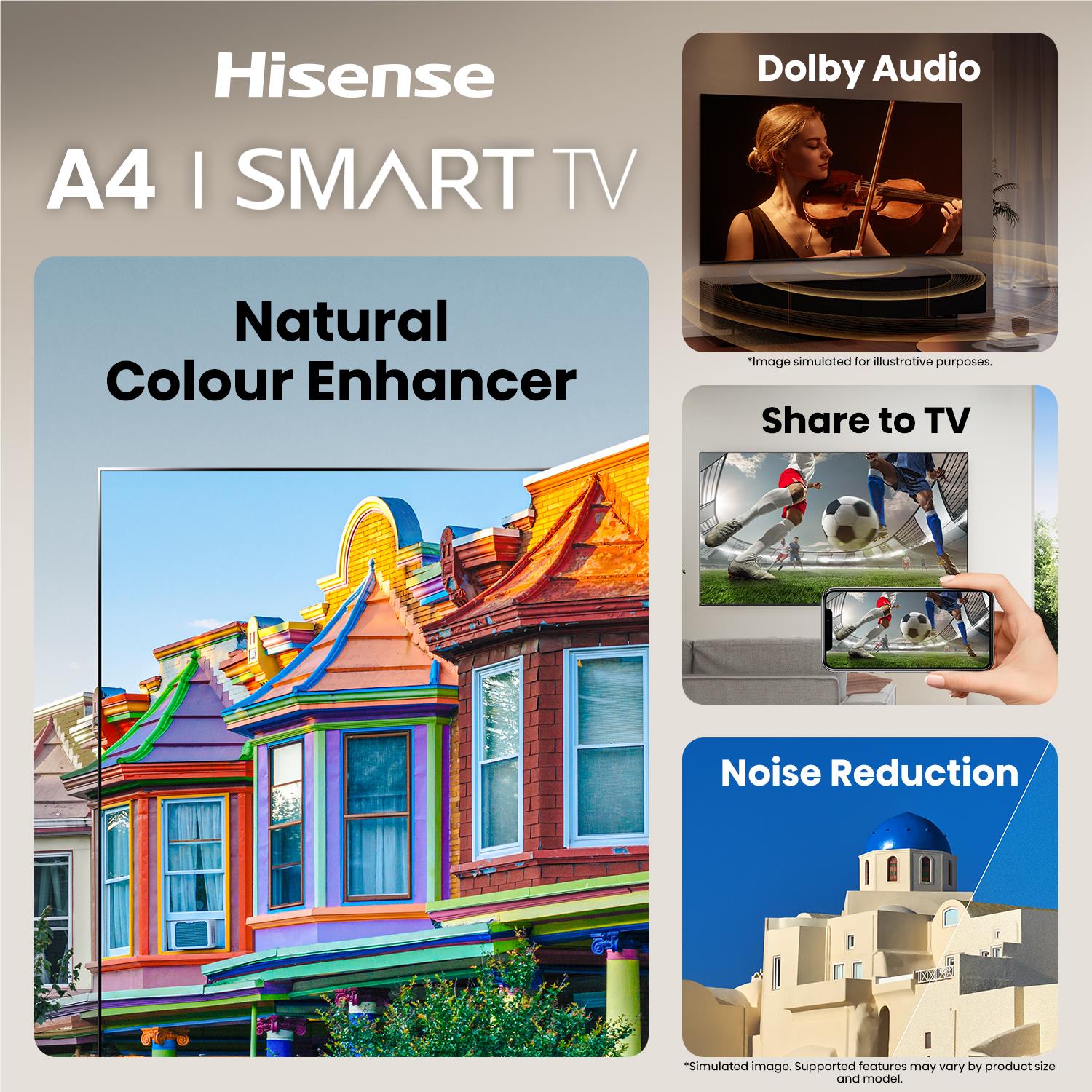 Hisense 32" A4SAU HD Smart TV 2026