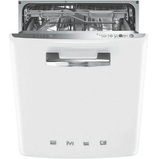 Smeg PF 60cm Inbuilt Retro Dishwasher White