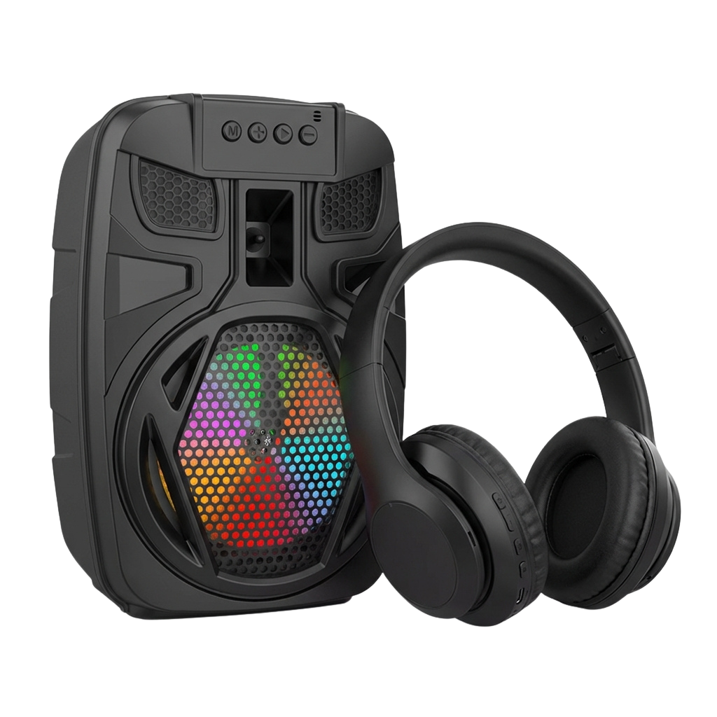 Over-Ear Headphones + Cobra Mid-Size Speaker