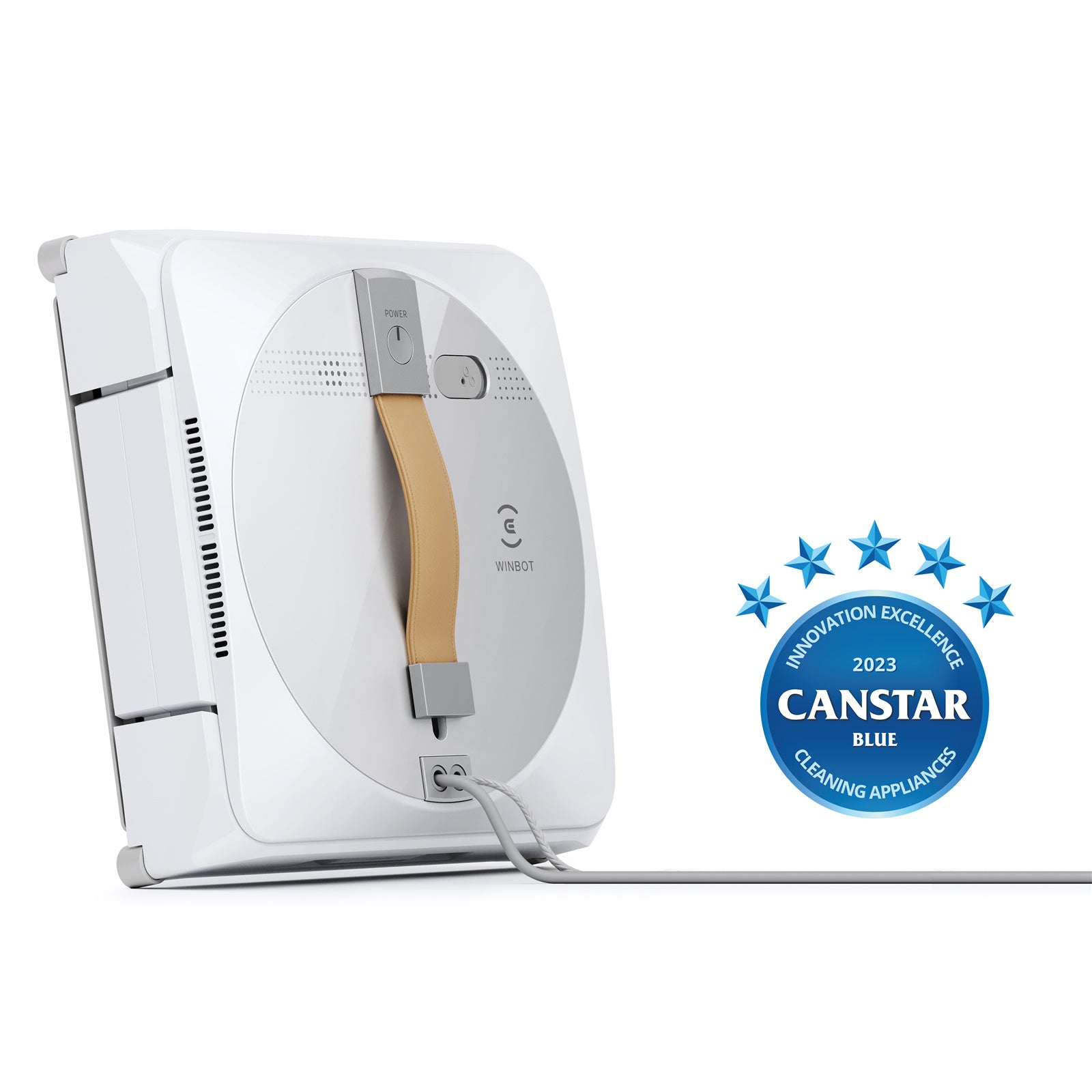 EcoVacs Winbot W1 Pro Smart Window Cleaning Robot 2800Pa Power, Edge Detection technology Win-Slam 3.0 Path Planning