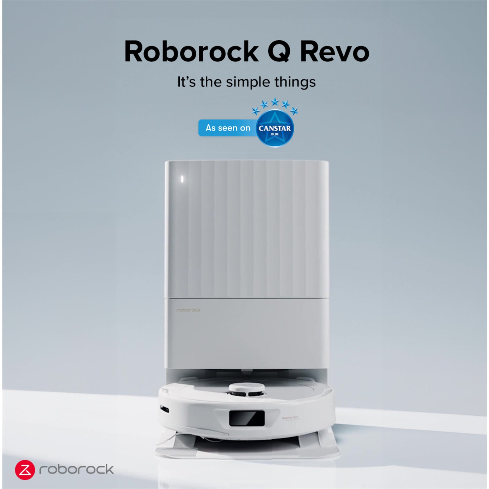 Roborock Q Revo White Vacuum Cleaner with Multifunction Dock 2 in 1 Sweeping and Mopping 5500Pa Suction, Obstacle Avoidance - Layaway AU
