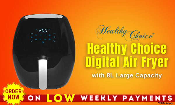 Healthy Choice 8L Digital Air Fryer Black