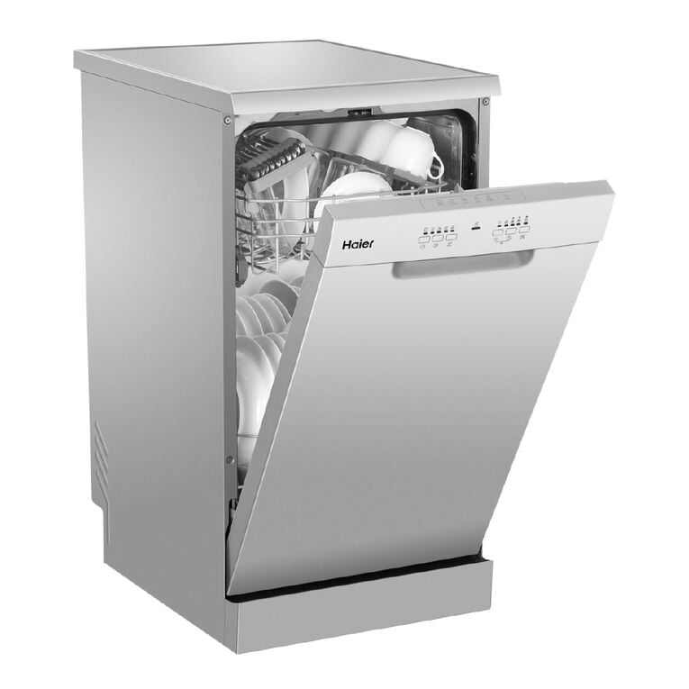 Haier 45cm 300 Series Freestanding Dishwasher - Satina