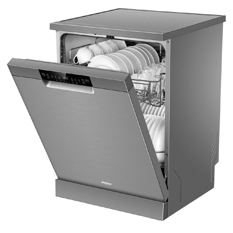 Haier 60cm 500 Series Freestanding Dishwasher - Satina
