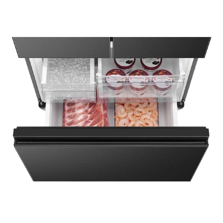 Haier 509L 500 Series French Door Refrigerator Non-plumbed water - Black