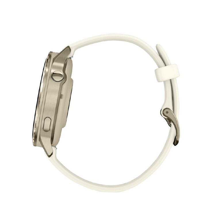 Garmin Venu 4 41mm Smartwatch Lunar Gold Bone Silicone Band