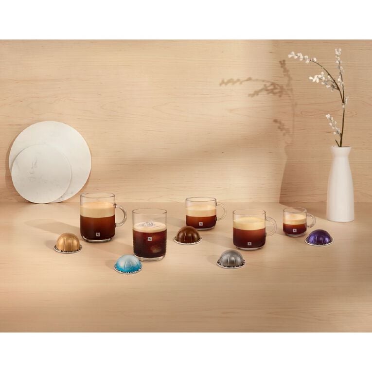 Nespresso Vertuo Pop Capsule Coffee Machine By De'Longhi - Candy Pink Value Pack