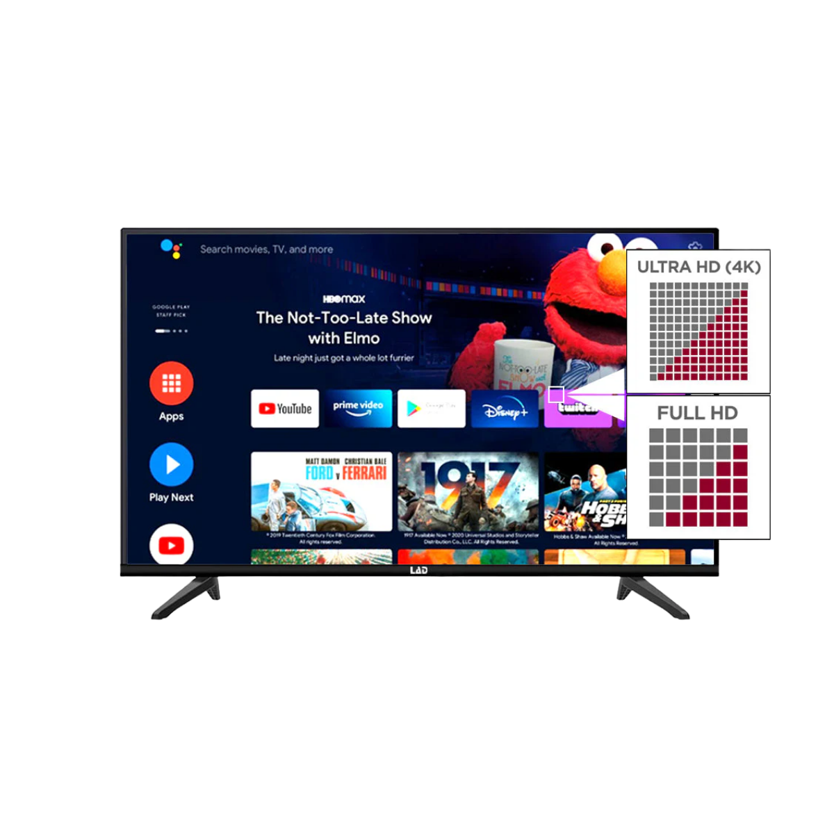 45 inch Smart TV + Sound Bar